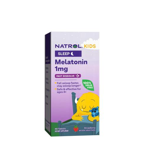 Natrol Melatonin Gyerekeknek (40 Tabletta, Eper)