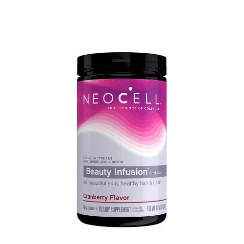 NeoCell Kollagén, Biotin és Hialuronsav por - Beauty Infusion (330 g, Áfonya)