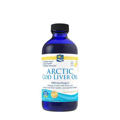 Nordic Naturals Sarkvidéki Tőkehalmáj Olaj 1060 mg - Arctic Cod Liver Oil (237 ml, Citrom)