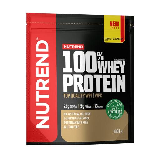 Nutrend 100% Whey Protein (1000 g, Banán és eper)