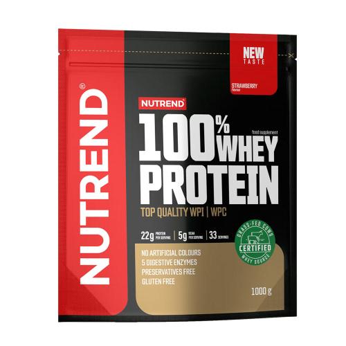 Nutrend 100% Whey Protein (1000 g, Eper)
