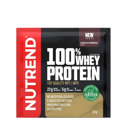 Nutrend 100% Whey Protein (30 g, Csokoládés Brownie)