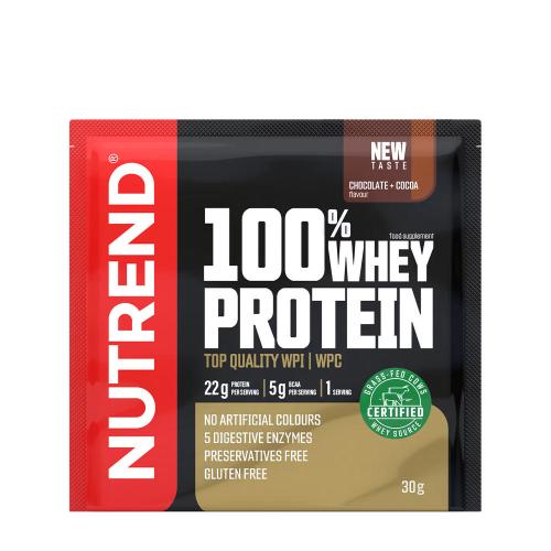 Nutrend 100% Whey Protein (30 g, Csokoládé és kakaó)