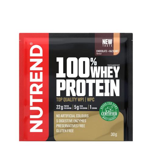 Nutrend 100% Whey Protein (30 g, Mogyorós Csokoládé)