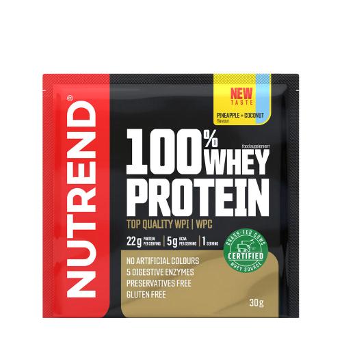 Nutrend 100% Whey Protein (30 g, Ananász Kókusz)