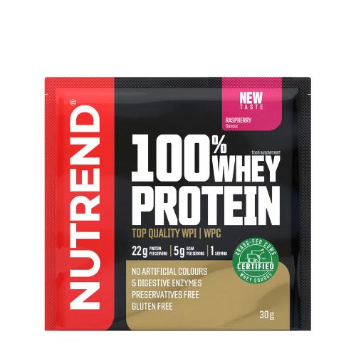 Nutrend 100% Whey Protein (30 g, Málna)