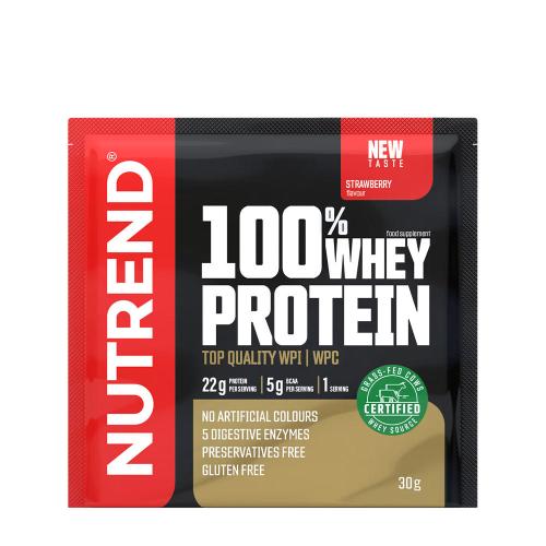 Nutrend 100% Whey Protein (30 g, Eper)