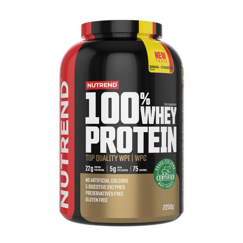 Nutrend 100% Whey Protein (2250 g, Banán és eper)