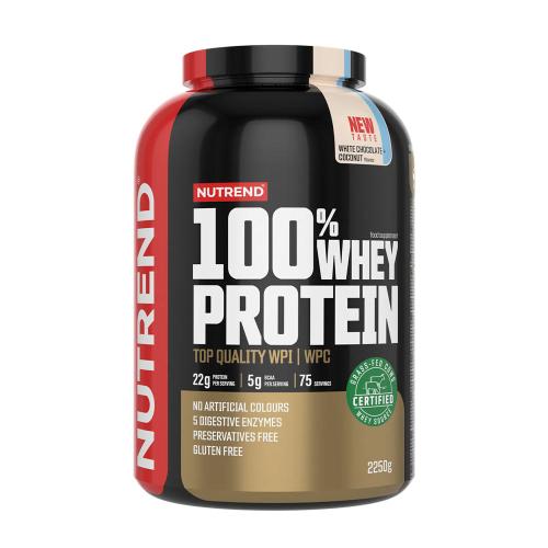 Nutrend 100% Whey Protein (2250 g, Fehércsokoládés Kókusz)