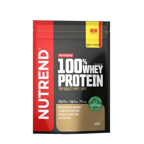 Nutrend 100% Whey Protein (400 g, Banán és eper)