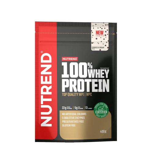 Nutrend 100% Whey Protein (400 g, Csokis Keksz és Krém )