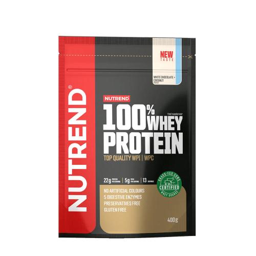 Nutrend 100% Whey Protein (400 g, Fehércsokoládés Kókusz)