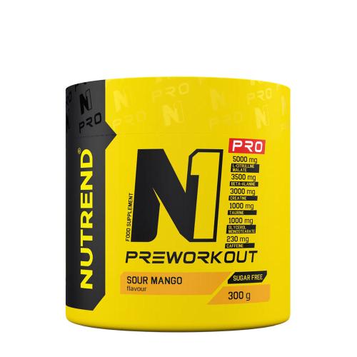 Nutrend N1 Pro Preworkout - Edzés előtti energizáló (300 g, Savanyú mangó)