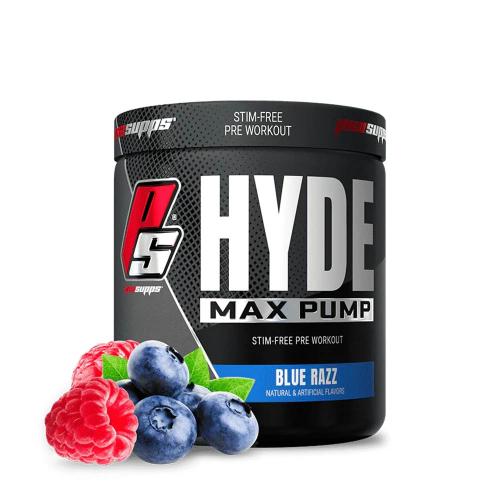 ProSupps Hyde Max Pump - Stimulánsmentes Edzés Előtti Energizáló (275 g, Blue Razz)