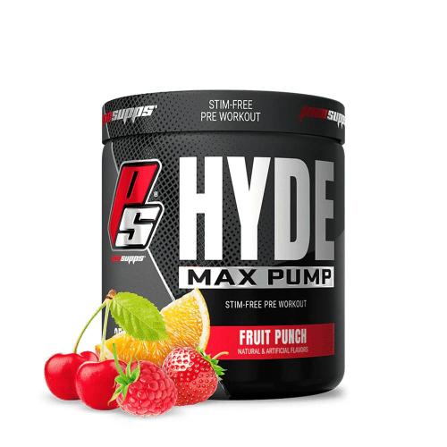 ProSupps Hyde Max Pump - Stimulánsmentes Edzés Előtti Energizáló (275 g, Gyümölcsös Puncs)
