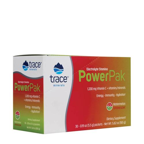 Trace Minerals Elektrolitos Energizáló csomag - Electrolyte Stamina Power Pak  (30 Csomag, Görögdinnye)