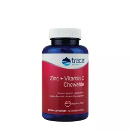   Trace Minerals Zinc + Vitamin C Chewable  (60 Chewables, Raspberry)