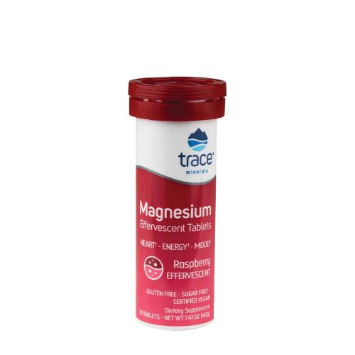 Trace Minerals Magnézium pezsgőtabletta - Magnesium Effervescent Tablets  (10 Pezsgőtabletta, Málna)