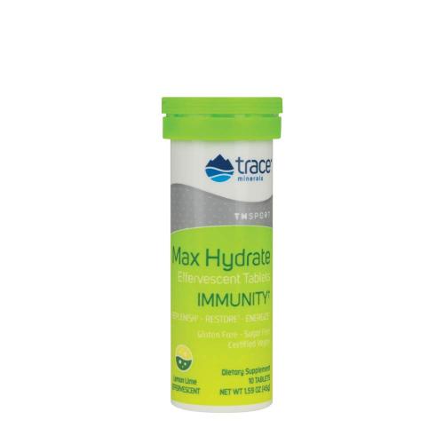 Trace Minerals Izomhidratáló pezsgőtabletta - Max-Hydrate Immunity  (10 Pezsgőtabletta, Citrom Lime)