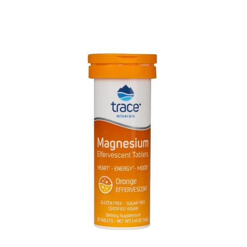 Trace Minerals Magnézium pezsgőtabletta - Magnesium Effervescent Tablets  (10 Pezsgőtabletta, Narancs)