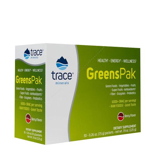 Trace Minerals Greens Pak (30 Csomag, Bogyó)