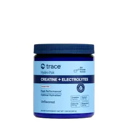   Trace Minerals Hydro Pak Creatine + Electrolytes - Hidro Pak Kreatin + Elektrolitok (201 g, Ízesítetlen)