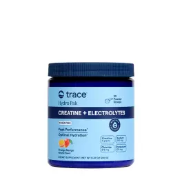   Trace Minerals Hydro Pak Creatine + Electrolytes - Hidro Pak Kreatin + Elektrolitok (240 g, Narancs Mangó)