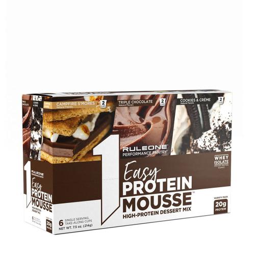 Rule1 Proteines Mousse Desszert csomag - Easy Protein Mousse Variety  (214 g, Vegyes)