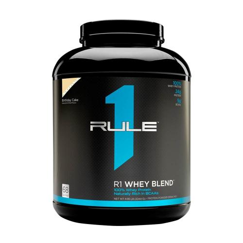 Rule1 Kevert Tejsavófehérje por - Whey Blend  (2244 g, Birthday Cake)