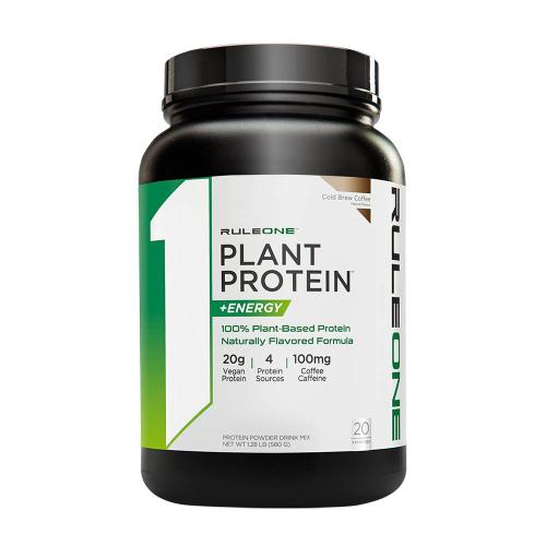 Rule1 Vegán Fehérje + Energia - Plant Protein + Energy  (580 g, Hidegen főzött kávé)