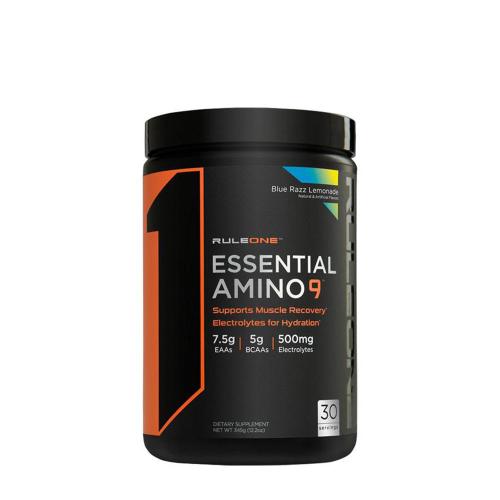 Rule1 Esszenciális Aminosav por - Essential Amino 9  (345 g, Kékmálna limonádé)