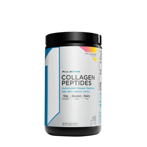 Rule1 Kollagén Peptid por - Collagen Peptides  (336 g, Pink Limonádé)