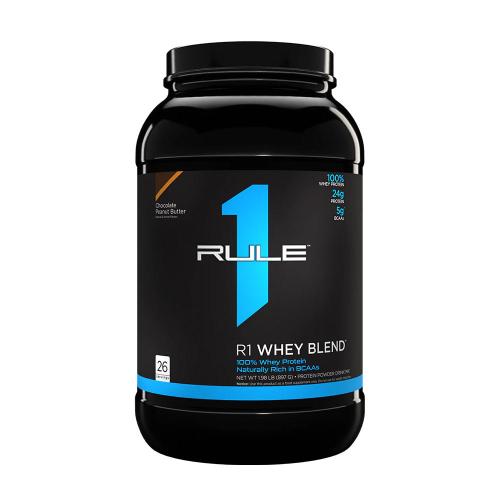 Rule1 Kevert Tejsavófehérje por - Whey Blend  (897 g, Csokoládés Mogyoróvaj)