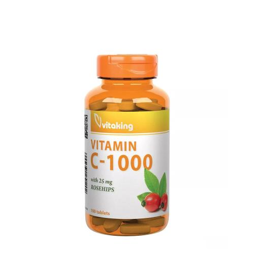 C-vitamin 1000 mg tabletta Csipkebogyóval  (100 Tabletta)