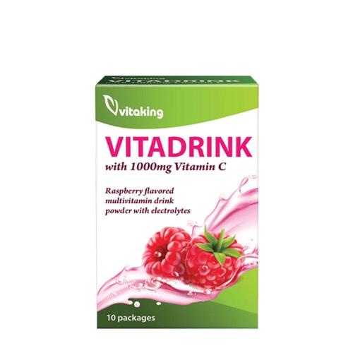Vitaking Vitadrink Vitaminos Ital (10 Csomag, Málna)