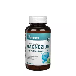   Vitaking Magnézium Biszglicinát + B6 (P5P) vitamin (60 Kapszula)