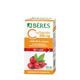   Béres C-vitamin 500 mg Retard filmtabletta Csipkebogyó Kivonattal + 1000 NE D3-vitamin (90 Tabletta)