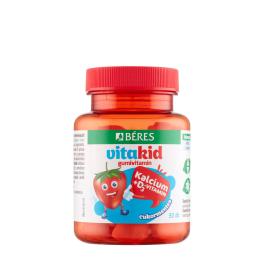   Béres VitaKid Kalcium + D3-vitamin gumivitamin (30 Gumicukor, Eper)