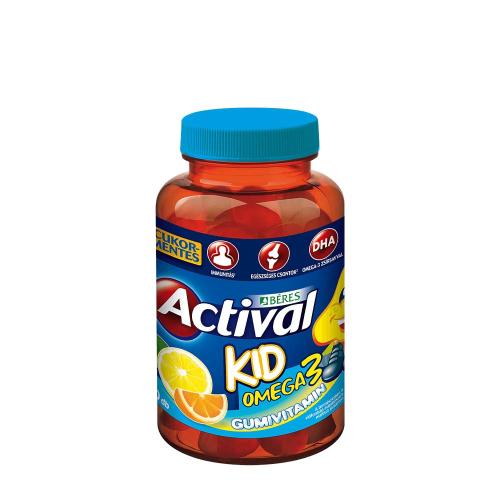 Béres Actival Kid Omega-3 gumivitamin  (30 Gumicukor, Citrom és Narancs)