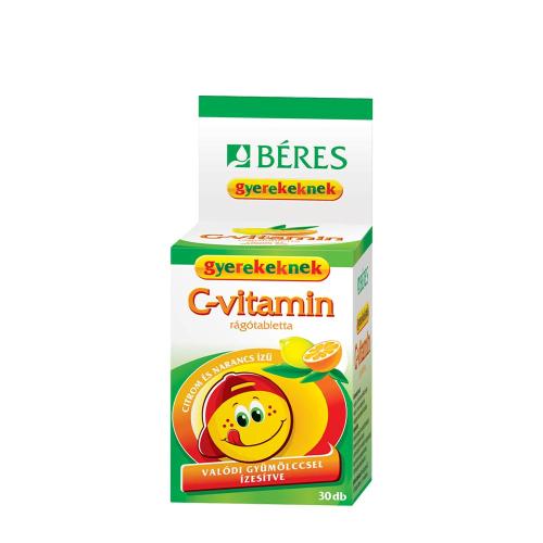 Béres C-vitamin 50 mg rágótabletta (30 Rágótabletta, Citrom és Narancs)
