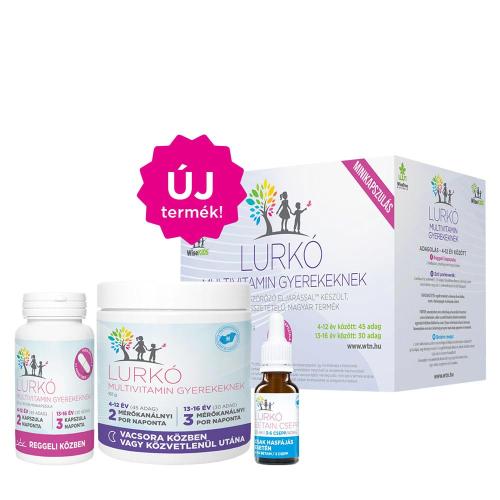 Wise Tree Naturals Lurkó Multivitamin gyerekeknek - Minikapszulás (30-45 adag)