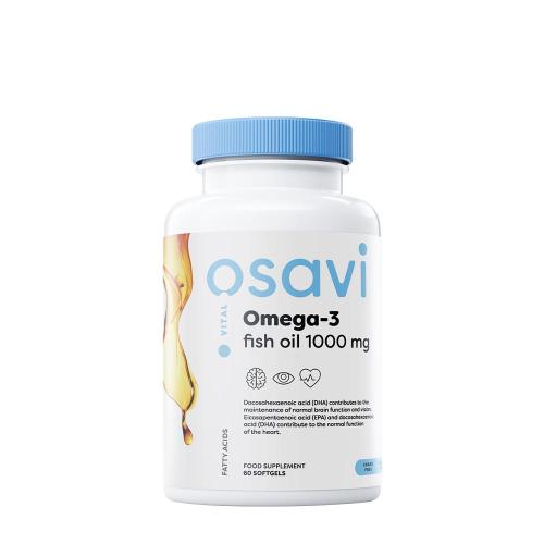 Osavi Omega-3 Fish Oil - 1000 mg - Citrom ízű (60 Lágykapszula)