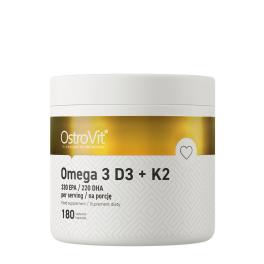 OstroVit Omega 3 D3+K2 (180 Kapszula)