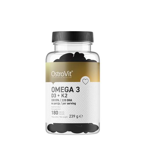 OstroVit Omega 3 D3+K2 (180 Kapszula)