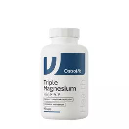   OstroVit Triple Magnesium + B6 P-5-P - Magnézium B6 Vitaminnal (90 Kapszula)