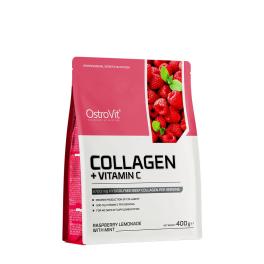   OstroVit Kollagén + C-vitamin (400 g, Málnás limonádé mentával)
