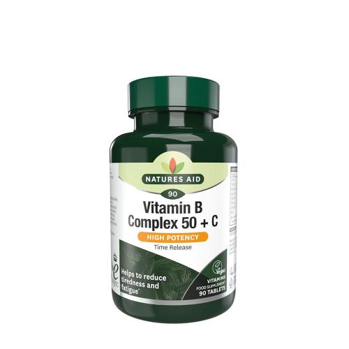 Natures Aid B-50 Complex + C vitamin (30 Tabletta)