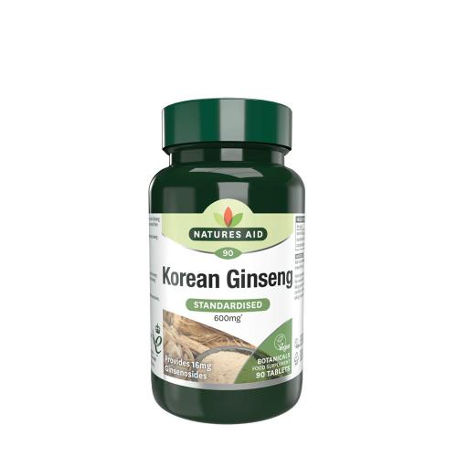 Natures Aid Koreai Ginzeng (Panax Ginzeng) 600 mg (90 Tabletta)