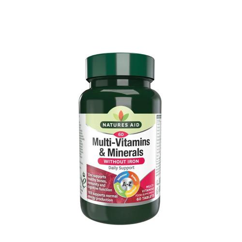 Natures Aid Multivitamin vas nélkül (60 Tabletta)