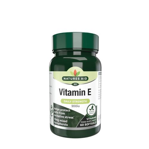 Natures Aid E-vitamin 200 NE (60 Lágykapszula)